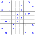 Судоку 9х9 #2727 очень трудный