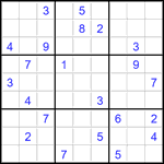 Судоку 9х9 #2742 очень трудный