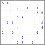 Судоку 9х9 #2746 очень трудный