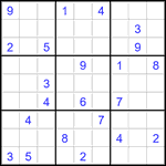 Судоку 9х9 #2749 очень трудный