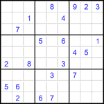 Судоку 9х9 #2753 очень трудный