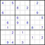 Судоку 9х9 #2755 очень трудный