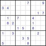 Судоку 9х9 #2756 очень трудный