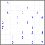 Судоку 9х9 #2761 очень трудный