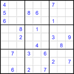 Судоку 9х9 #2763 очень трудный