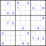 Судоку 9х9 #2764 очень трудный