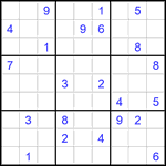 Судоку 9х9 #2767 очень трудный