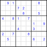 Судоку 9х9 #2769 очень трудный