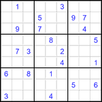 Судоку 9х9 #2770 очень трудный