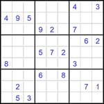 Судоку 9х9 #2771 очень трудный