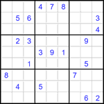 Судоку 9х9 #2773 очень трудный