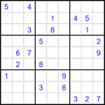 Судоку 9х9 #2774 очень трудный