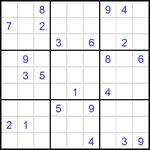 Судоку 9х9 #2775 очень трудный