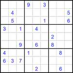 Судоку 9х9 #2776 очень трудный