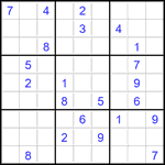 Судоку 9х9 #2778 очень трудный