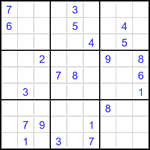 Судоку 9х9 #2779 очень трудный