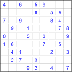 Судоку 9х9 #2821 легкий