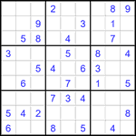 Судоку 9х9 #2826 легкий