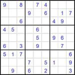 Судоку 9х9 #2827 легкий
