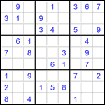 Судоку 9х9 #2828 легкий