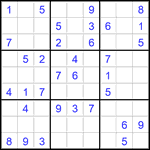 Судоку 9х9 #2829 легкий