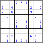 Судоку 9х9 #2830 легкий
