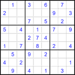 Судоку 9х9 #2839 легкий