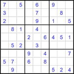 Судоку 9х9 #2840 легкий