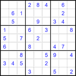 Судоку 9х9 #2841 легкий