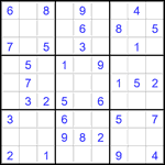 Судоку 9х9 #2844 легкий