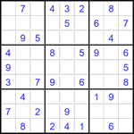 Судоку 9х9 #2848 легкий