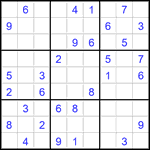 Судоку 9х9 #2791 средний