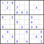 Судоку 9х9 #2798 средний