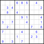 Судоку 9х9 #2801 средний