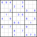 Судоку 9х9 #2803 средний