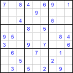 Судоку 9х9 #2805 средний