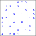 Судоку 9х9 #2807 средний