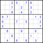 Судоку 9х9 #2808 средний