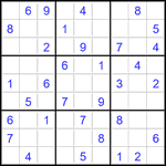 Судоку 9х9 #2811 средний