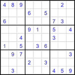 Судоку 9х9 #2814 средний
