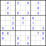 Судоку 9х9 #2816 средний