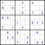 Судоку 9х9 #2818 средний