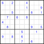 Судоку 9х9 #2791 трудный