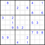 Судоку 9х9 #2792 трудный