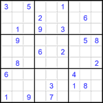 Судоку 9х9 #2795 трудный