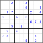 Судоку 9х9 #2798 трудный