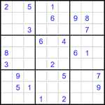 Судоку 9х9 #2800 трудный