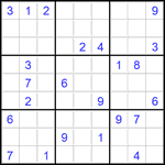 Судоку 9х9 #2808 трудный