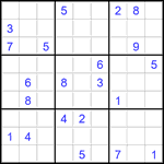 Судоку 9х9 #2815 трудный