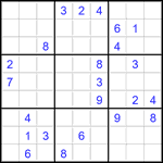 Судоку 9х9 #2817 трудный